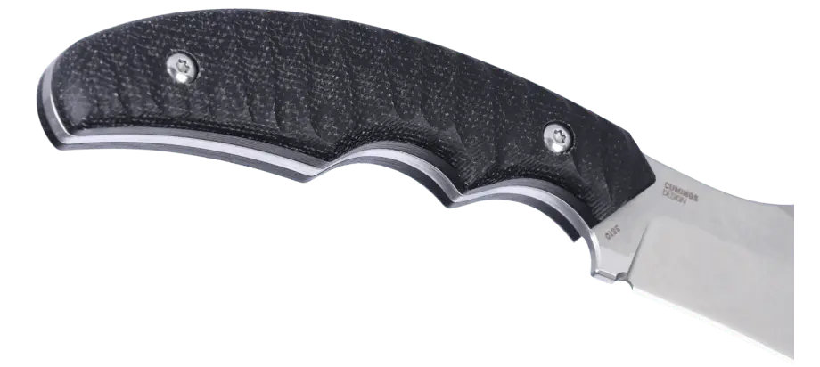 CRKT Burrower Black Micarta feststehendes Messer – D2 Clippoint Outdoor- & EDC Messer mit Kydexscheide CRKT