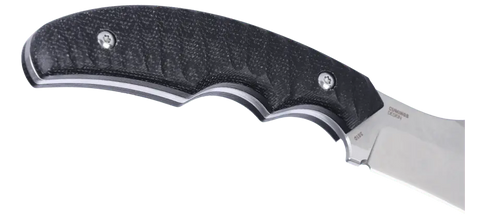 CRKT Burrower Black Micarta feststehendes Messer – D2 Clippoint Outdoor- & EDC Messer mit Kydexscheide CRKT